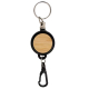 Porte badge publicitaire en ABS recyclé et bambou
