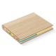 Notes autocollantes couverture bambou personnalisée