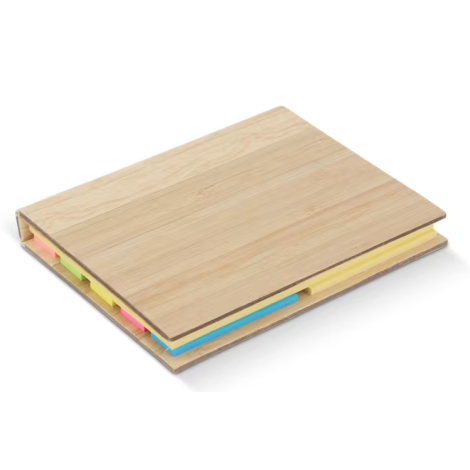 Notes autocollantes couverture bambou personnalisée