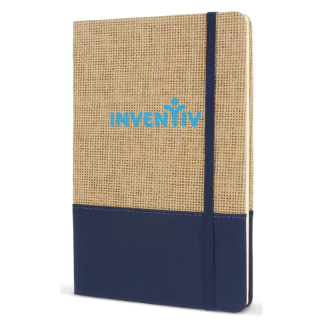 Carnet A5 personnalisé en jute R-PET
