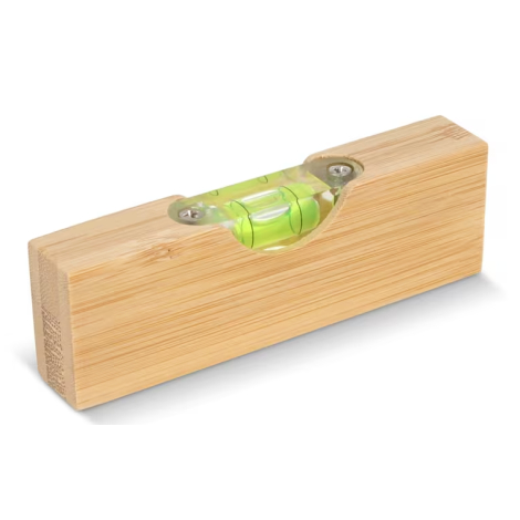 Niveau à bulle décapsuleur promotionnel en bambou