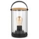 Lampe publicitaire Edison en bambou