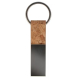 Porte-clés rectangulaire personnalisé liège et métal