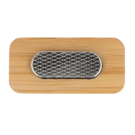 Badge magnétique personnalisable en bambou