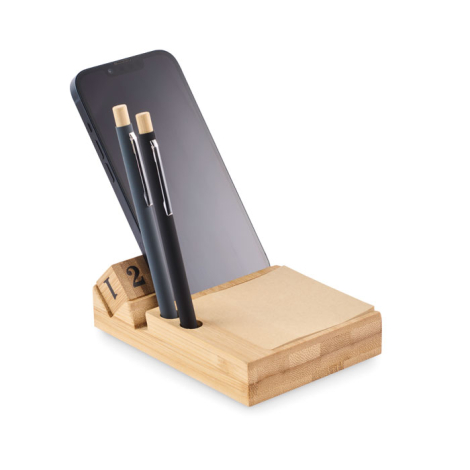 Calendrier de bureau en bambou Bootop