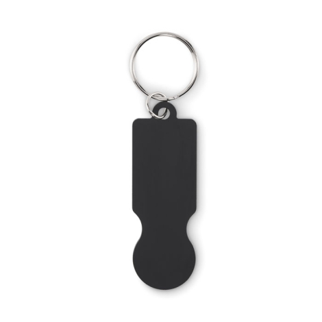 Porte-clés avec jeton de chariot à personnaliser Tokley