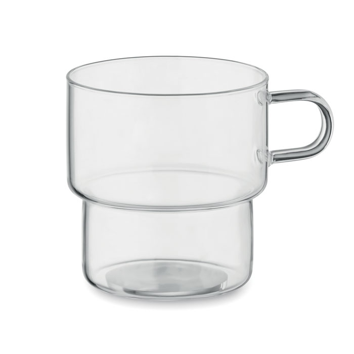 Tasse en verre 300 ml personnalisable Boromug Transparent