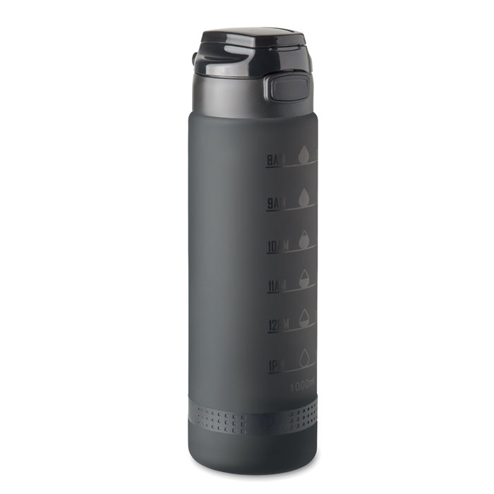 Bouteille de sport promotionnelle rPET 1L Level Noir