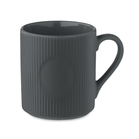 Tasse publicitaire céramique striée 340 ml Ribmug
