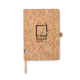 Cahier A5 en liège de couleur à personnaliser CORNOTA