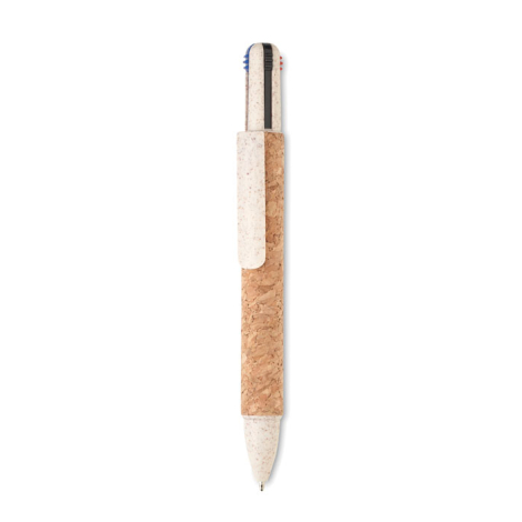 Stylo-bille 4 couleurs personnalisable en liège ARBOCHO