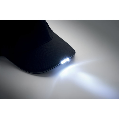 Casquette promotionnelle coton 200g LED intégrée LUZCAP