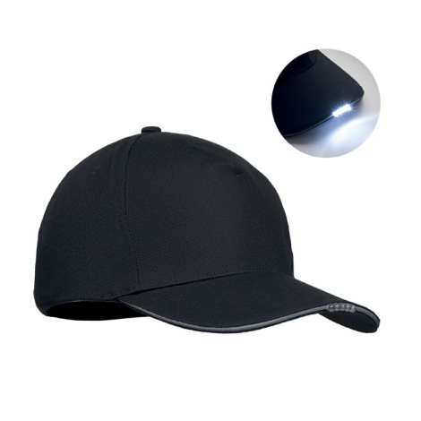 Casquette promotionnelle coton 200g LED intégrée LUZCAP