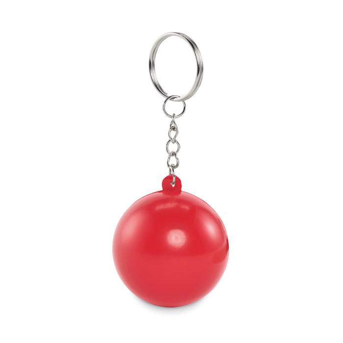 Porte-clés boule anti-stress personnalisable CIRKELY Rouge