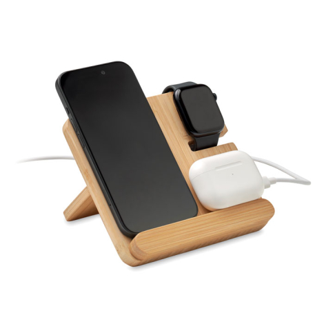 Chargeur publicitaire sans fil 3en1 15W BOOGAR