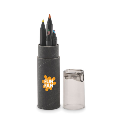 6 crayons de couleur personnalisés NEGRO
