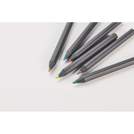 6 crayons de couleur personnalisés NEGRO
