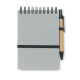 Carnet recyclé publicitaire et stylo à bille NOTIE