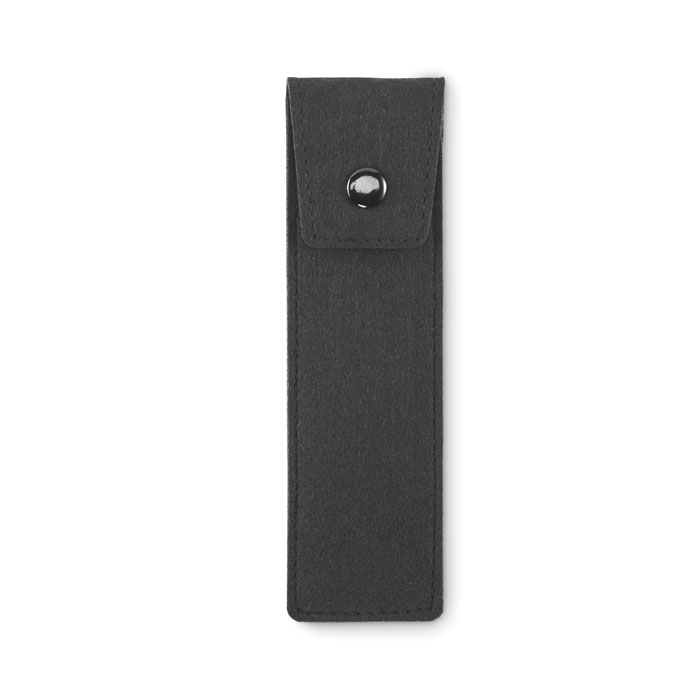 Etui à crayons personnalisable en feutre rPET CENCIL Noir