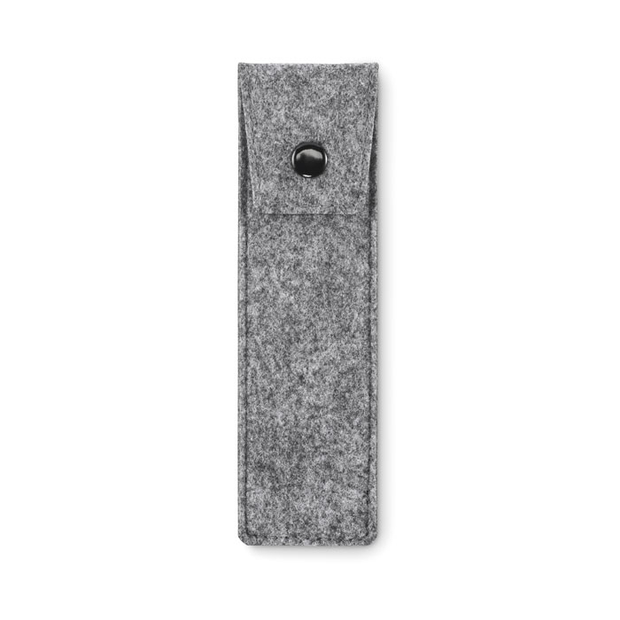 Etui à crayons personnalisable en feutre rPET CENCIL Gris