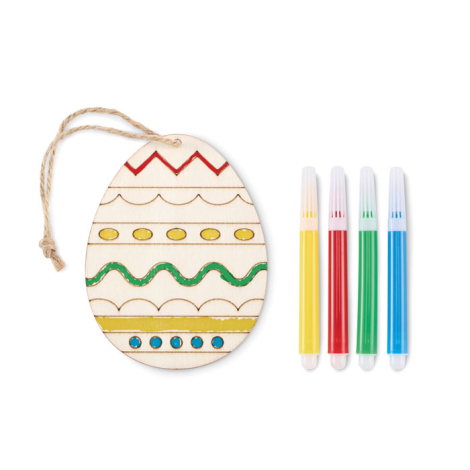 Set personnalisable de peinture sur œuf en bois DREGG