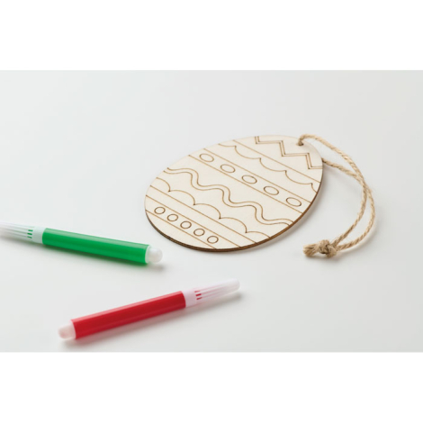 Set personnalisable de peinture sur œuf en bois DREGG