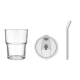 Gobelet personnalisé verre et paille 400ml SIP