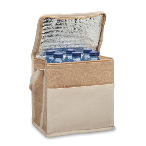 Sac isotherme personnalisé toile et jute 3L LONA