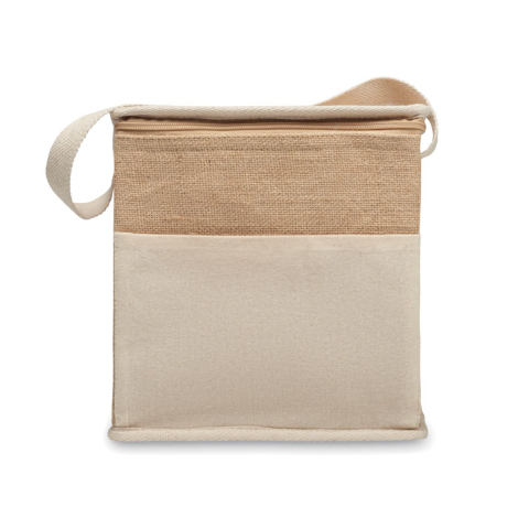 Sac isotherme personnalisé toile et jute 3L LONA