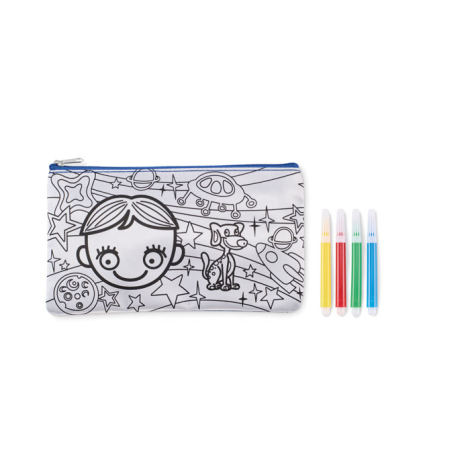 Trousse publicitaire à colorier avec feutres KIDDO