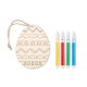 Set personnalisable de peinture sur œuf en bois DREGG
