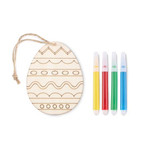 Set personnalisable de peinture sur œuf en bois DREGG