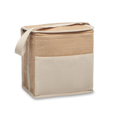 Sac isotherme personnalisé toile et jute 3L LONA