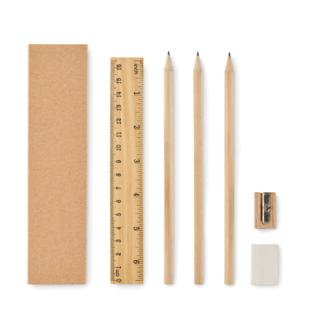 Set d'écriture dans une boîte en papier personnalisable STOX