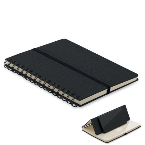 Cahier A5 publicitaire support de téléphone STRATA