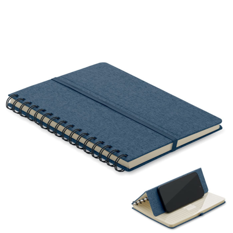 Cahier A5 publicitaire support de téléphone STRATA