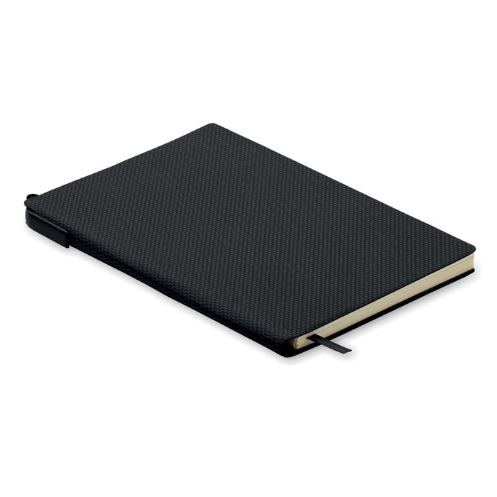 Cahier A5 en PU avec stylo à personnaliser NOTA Noir