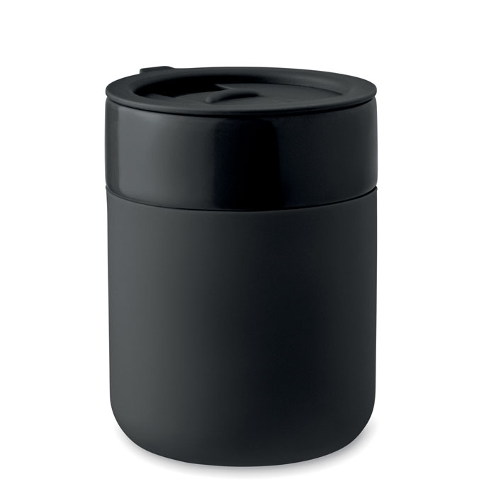Gobelet en céramique promotionnel 330ml QUERAM Noir