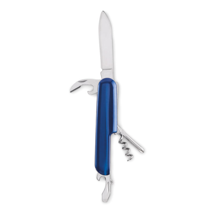 Couteau de poche publicitaire multi-outils MULTICHILLO Bleu