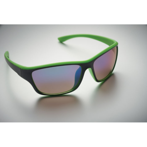 Lunettes de sport publicitaires verres miroir UV400 YUMA