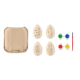 Set personnalisé de peinture sur œufs en bois EISET