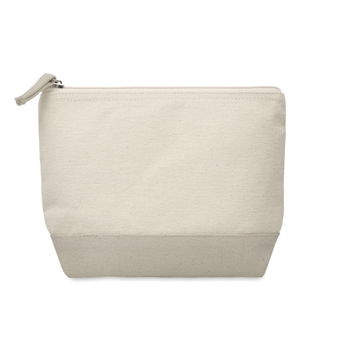 Trousse personnalisable en coton bicolore 340g Gris