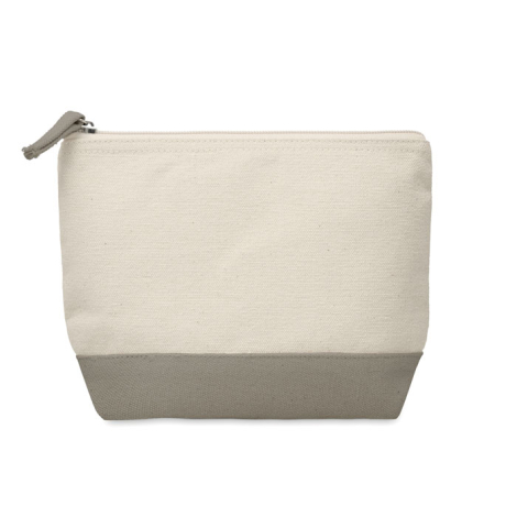 Trousse personnalisable en coton bicolore 340g 