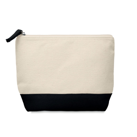 Trousse personnalisable en coton bicolore 340g 