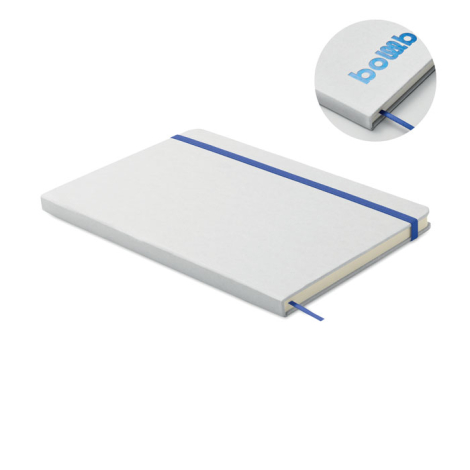 Carnet A5 coloré promotionnel recyclé ROUTE WHITE