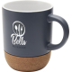 Tasse publicitaire céramique et liège 300ml finition matte Billie