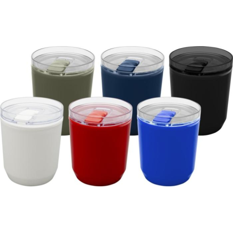 Gobelet publicitaire double paroi plastique recyclé 180ml Hudson