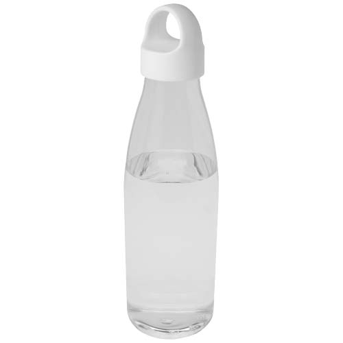 Bouteille publicitaire 800ml en plastique recyclé Bergen Translucide