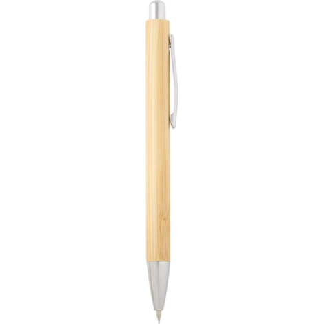 Set personnalisable stylo et porte-mine en bambou Oblys