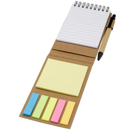 Bloc multi-notes personnalisable avec stylo bille Flipper